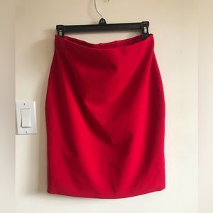 Sexy red Le Chateau pencil skirt